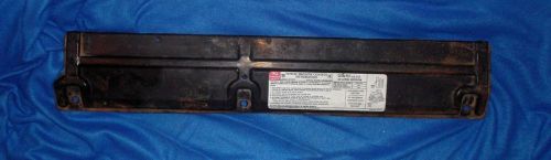 1977 cadillac seville top radiator mounting plate with a good clear emission tag