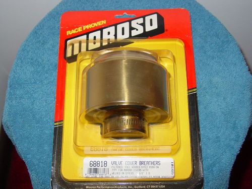Moroso filtered full-hooded style push-on/clamp-on valve cover breather