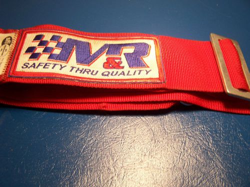 M&amp;r racing driver restraint red camlock used &amp; out of date