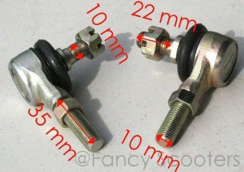 A pair of atv tie rod ends  w/castle nut, chinese part