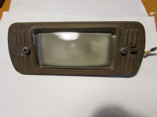 Vintage 1948 chevrolet  truck interior courtesy dome light  glass lens ,switch