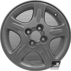 Refinished nissan sentra 1995-1999 15 inch wheel, rim, dark charcoal painted