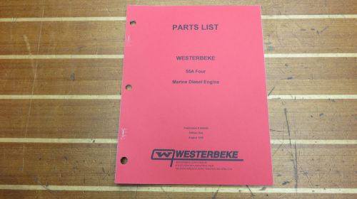Westerbeke 044000 genuine oem 55a four marine diesel engine parts list catalog