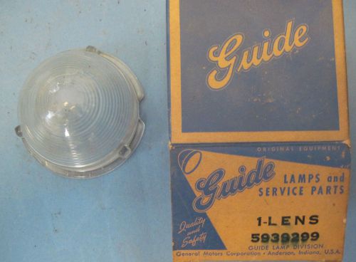 New old stock parking light lense 1950 chevrolet guide box 5939299