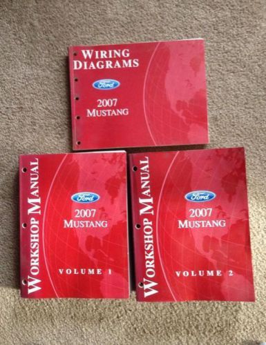 2007 ford mustang v6 gt shelby gt500 dealer oem shop service repair manual books