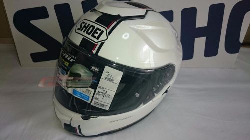 Shoei gt-air wanderer white/silver tc-6 motor cycle helmet
