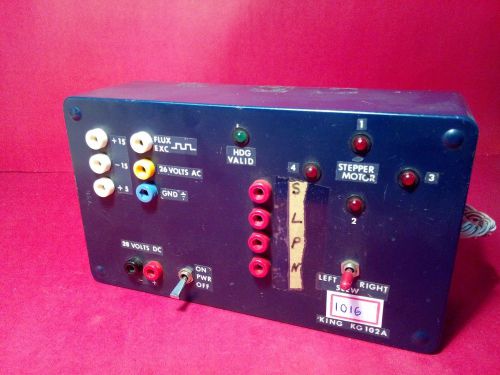 Kg102a test set in avionics - to test king kg102a electrical directional gyro