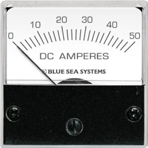 Blue sea 8041 dc analog micro ammeter - 2 face  0-50 amperes dc