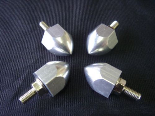 Car silver stainless steel license plate screws x 4 pieces