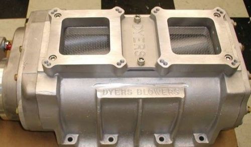 Dyer  8-71 cast case , satin blower -  all new  w front cover-  carb plate