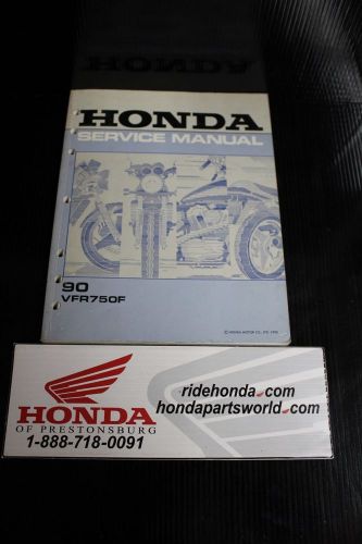 Genuine honda oem repair manual #61mt400 (1990) vfr750f  *good*