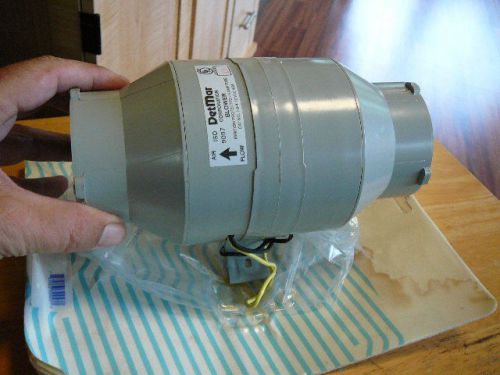 New - valmar heavy duty inline blower fan 3&#034; diameter 8&#034; long. 7.6cfm 12v