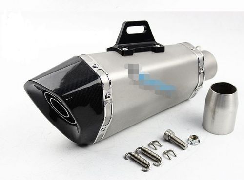 New titanium slip on motorcycle exhaust muffler pipe silencer