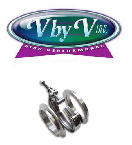 Vibrant exhaust connection v-band flange stainless steel 2.50&#034; diameter each