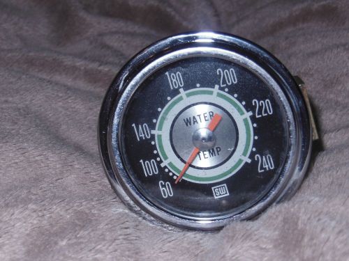 Stewart warner   green line water temperature gauge  1960s  rat rod