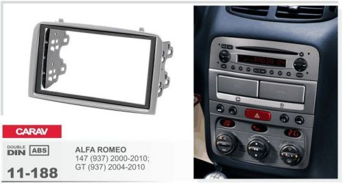 Carav 11-188 2din car radio dash kit panel for alfa romeo 147 (937) 2000-2010