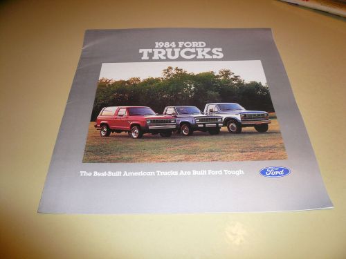 1984 ford trucks sales brochure vintage