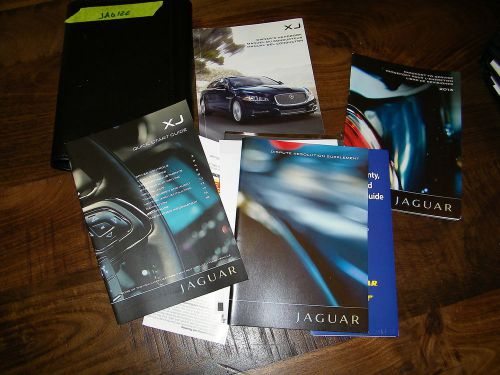 2013 jaguar xj owners manual with case jag122