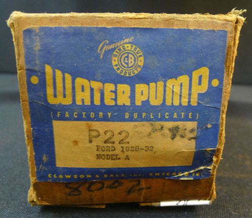 Water pump for a 1928-1932 model a ford---mint in the box---7-day auction
