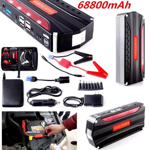 68800mah high power 4 usb car jump starter emergency charger power bank battery