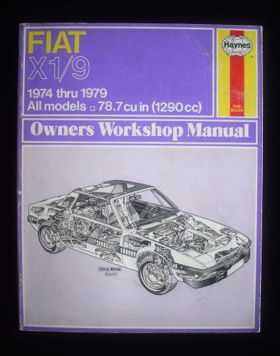 Fiat x1/9 bertone service repair book shop manual x19 haynes 1974-1979