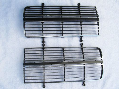 Mopar dodge charger hide away headlights grille sections 1971 1972 pair rh/lh