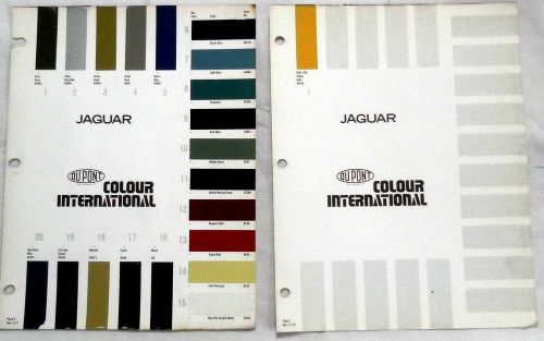 1977 jaguar dupont color paint chip charts original