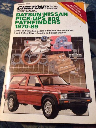 Chilton 6816 datsun/nissan pick-ups and pathfinders 1970-1989 repair manual