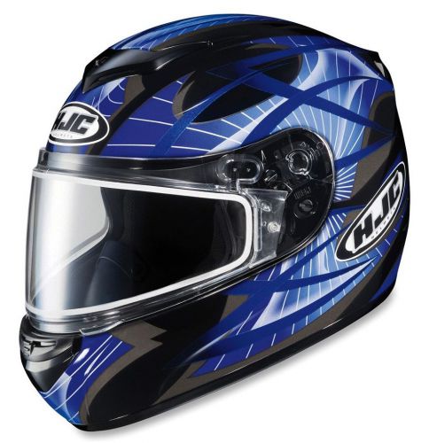 Hjc csr2 storm motorcycle helmet blue adult medium