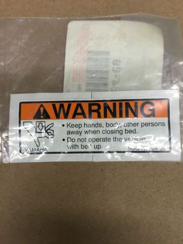 Yamaha warning label pro-hauler/rhino 5ug-k7764-00-00