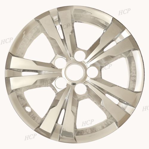 2010-15 chevy equinox 17&#034; 5 spoke chrome hubcaps hub cap wheel skins set of four