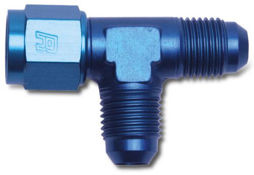 Russell 614406 an swivel-female swivel on run  blue anodized hose end size -6an