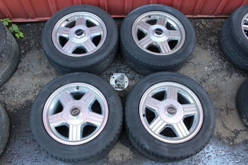 91-92 camaro z28 rs 16x8 polished factory 5 spoke wheels w/ falken tires used