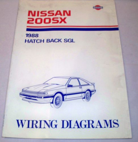 1988 88 nissan 200sx / 200 sx electrical wiring diagrams schematics manual .