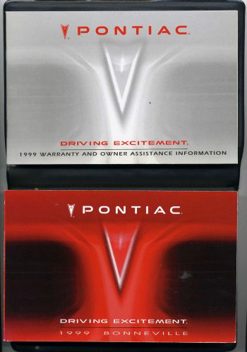 1999 pontiac bonneville owner&#039;s manual factory oem used