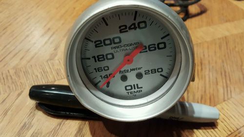 Autometer 4441 ultra-lite mechanical oil temperature gauge