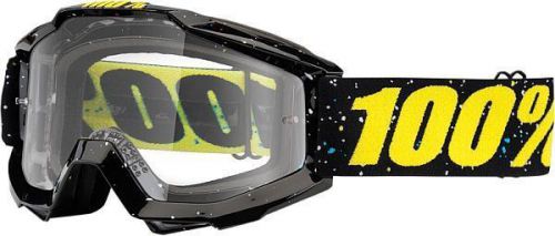 100% accuri graphic skylar black off road dirt bike goggles