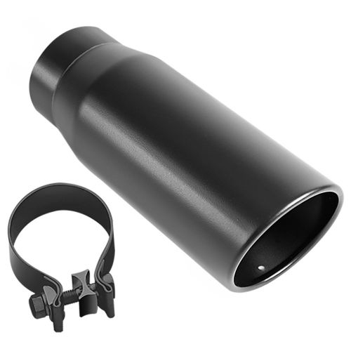 Magnaflow 35236  stainless exhaust tip 3&#034; inlet 4&#034; round 12&#034; long black coated