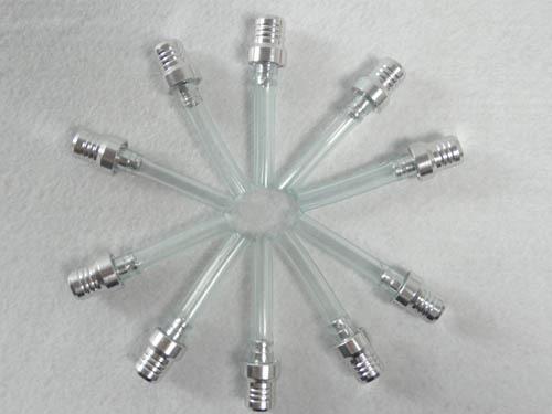 10pcs silver gas fuel cap valve vent breather hose crystal tube dirt bike tank