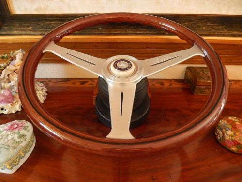Mercedes 560 sel 80 - 92 nardi wood steering wheel stronger german dot spec. new