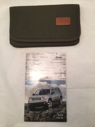 2014 14 patriot jeep owner&#039;s instruction manual / user guide book oem case