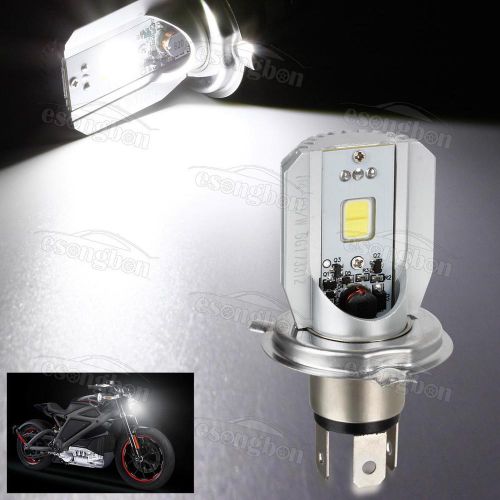 H4 9003 white 6500k cob led lights headlights for harley bike motorcycle