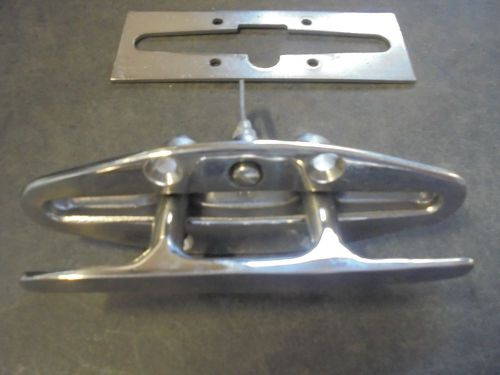 Stainless steel 316 spring loaded pop-up cleat   6&#034; cleat new