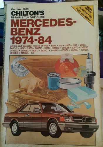 Chiltons mercedes-benz 1974-84 repair manual