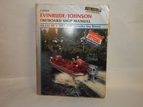 Clymer 1973-1990 48-235 hp johnson/evinrude outboard service manual b736