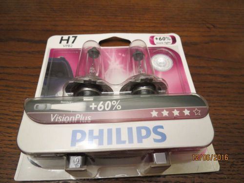 Headlight bulb-visionplus - twin blister pack front philips h7vpb2