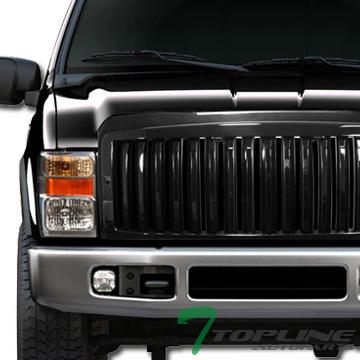 Blk vertical sport front hood bumper grill grille abs 08-10 ford f250/f350/f450