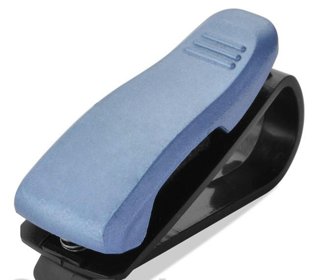 Universal car visor blue sunglasses clip card pencil accessories holder