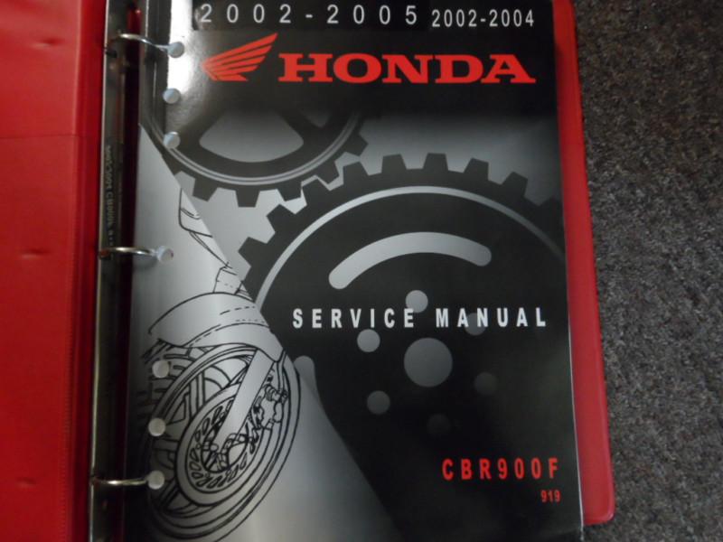 2002 2003 2004 2005 honda cbr900f service shop repair manual factory oem book
