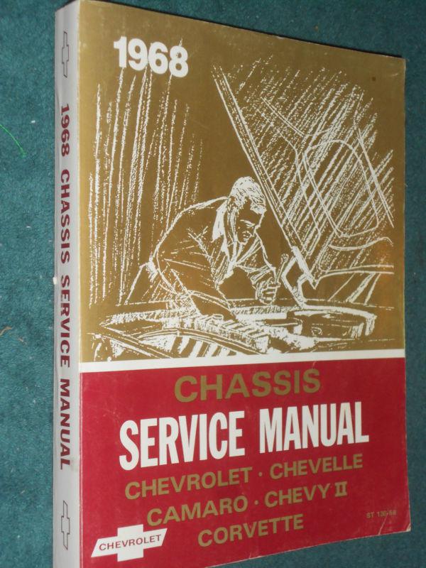 1968 corvette / camaro / chevrolet / chevy ii nova+ shop manual / shop book 